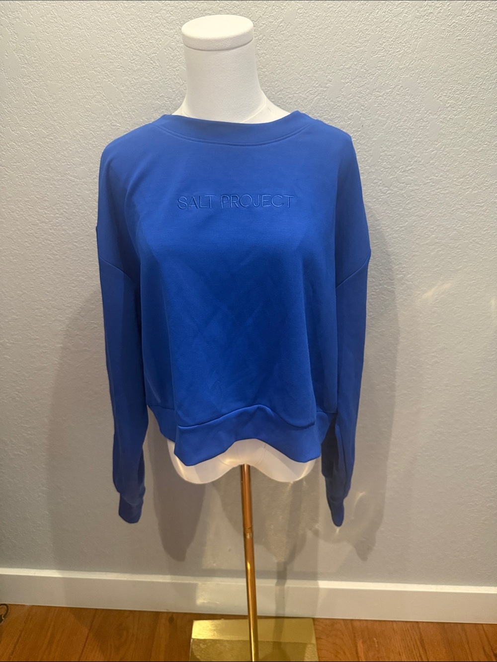 SALT PROJECT Royal Blue Crewneck Sweater